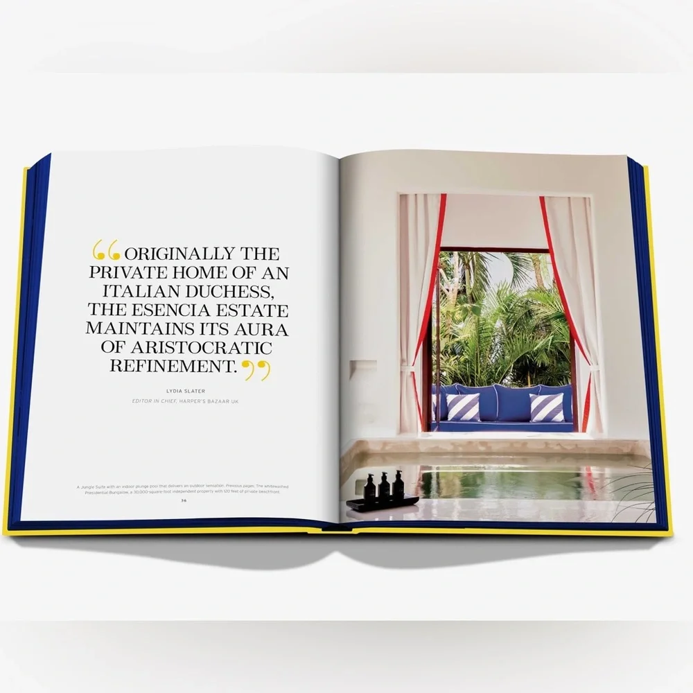 Assouline Hotel Esencia Hardcover Coffee Table Book Xpu-Ha Mexico NWT / Sealed